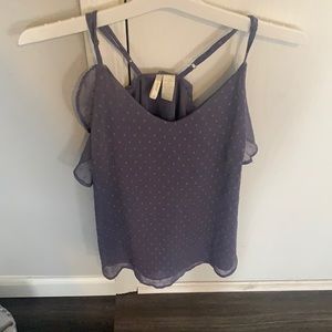 Purple textured tank top